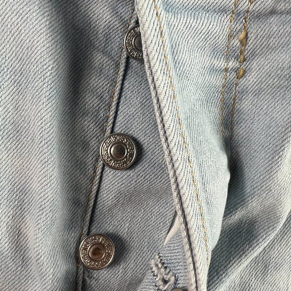 Levi's Jeans Women's 29x32* Ribcage High Rise Boot Cut Light Blue Denim Tag 30 - Picture 7 of 16